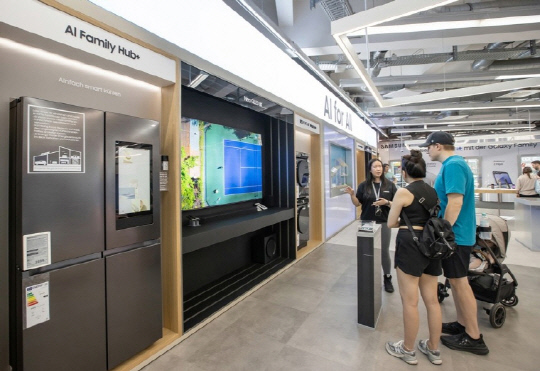 삼성전자 유럽 가전 매장. <삼성전자 제공>